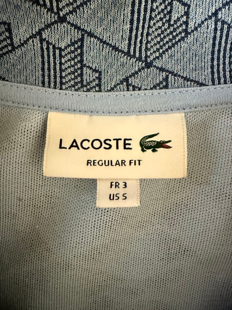LACOSTE モノグラムジャカードトラックジャケット S