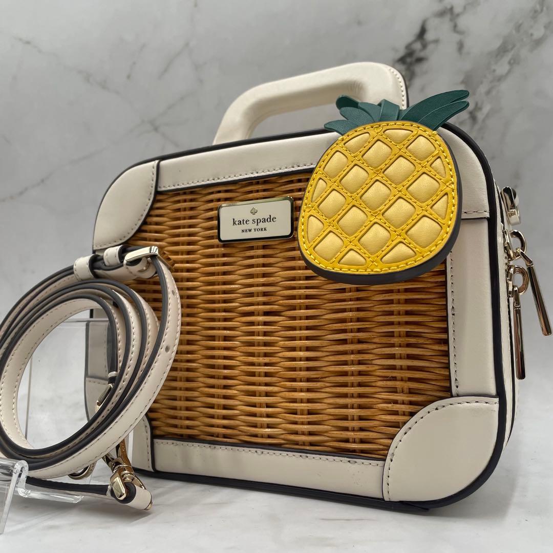 【新品同様】　ケイトスペード かごバッグ 2WAY ショルダーバッグ パイン