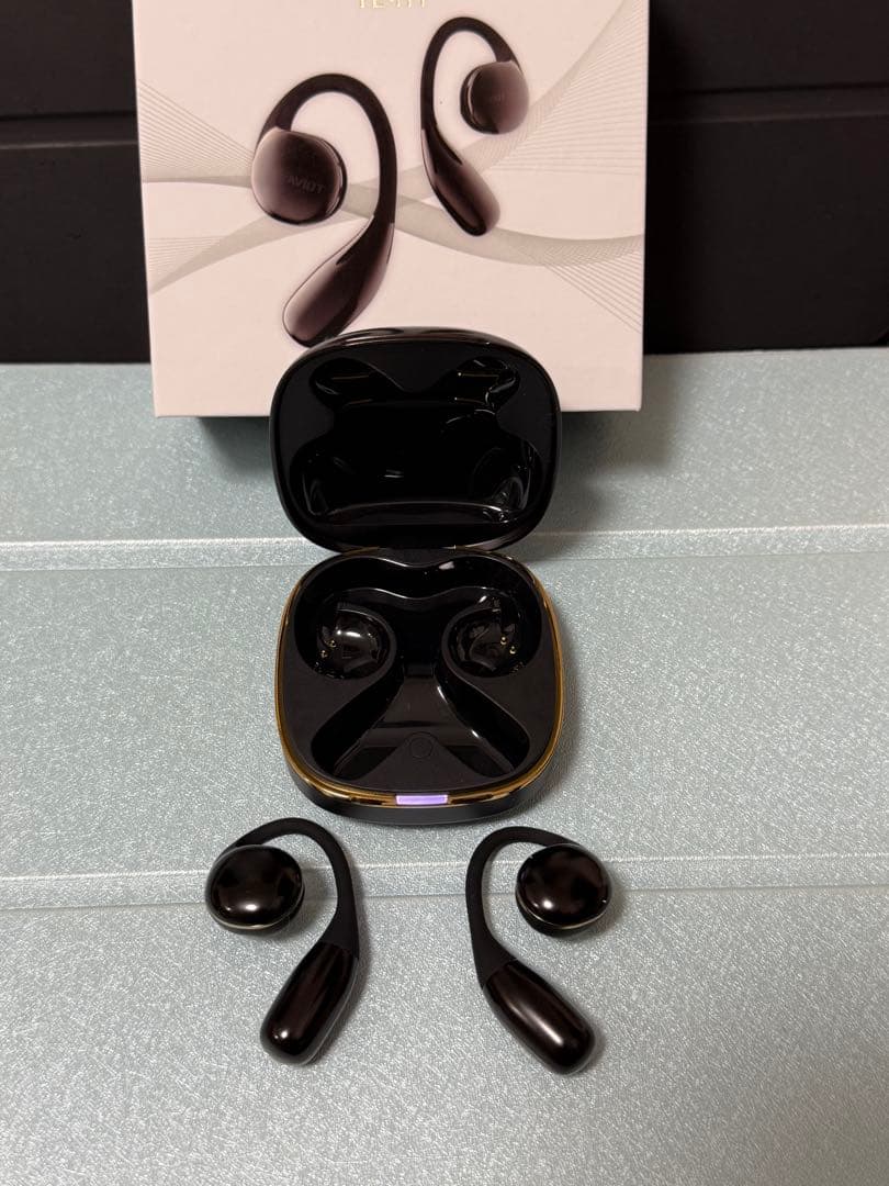 AVIOT TE-H1 Openpiece 耳掛けイヤホン　黒　ブラック