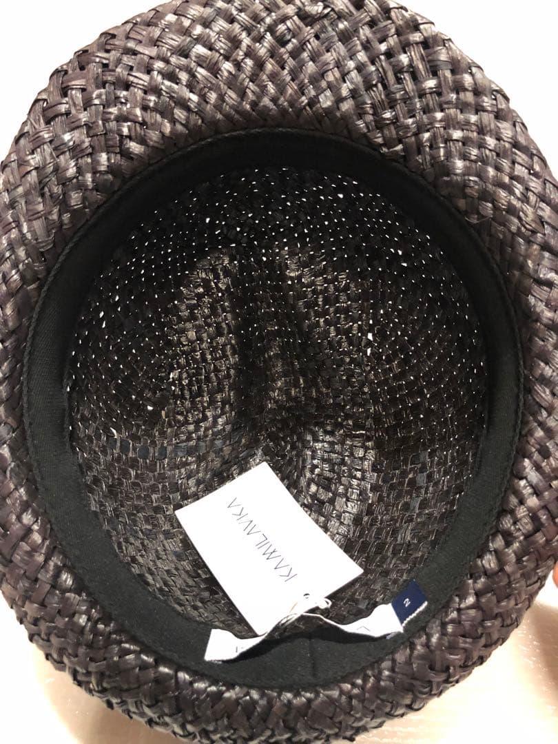 【美品】カミラフカ kamilavka ラフィアハット 日本製 パナマハット