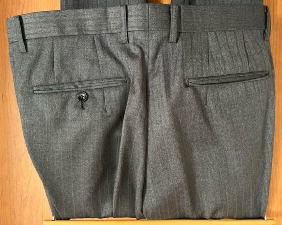 PSFA グレーシャドーストライプ 3ピーススーツセットアップ