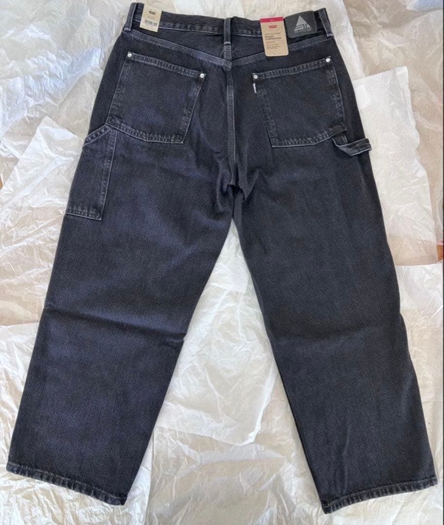LEVIS SILVER TAB デニム バギー 34L30 ブラックデニム