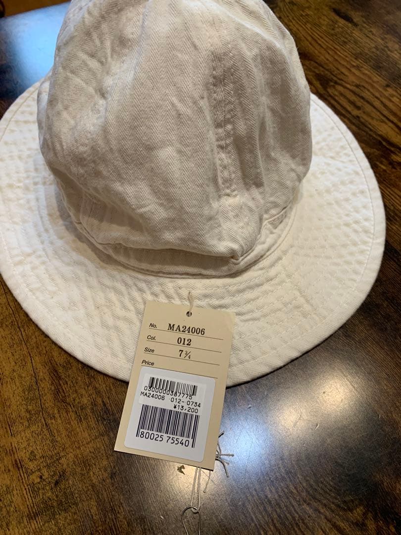 リアルマッコイズ　アーミーハット　ヘリンボーン　生成り　美品