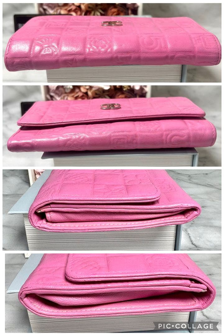 ♡5.4万→♡シャネル 財布 アイコン ピンク ラムスキン ギャランティーカード