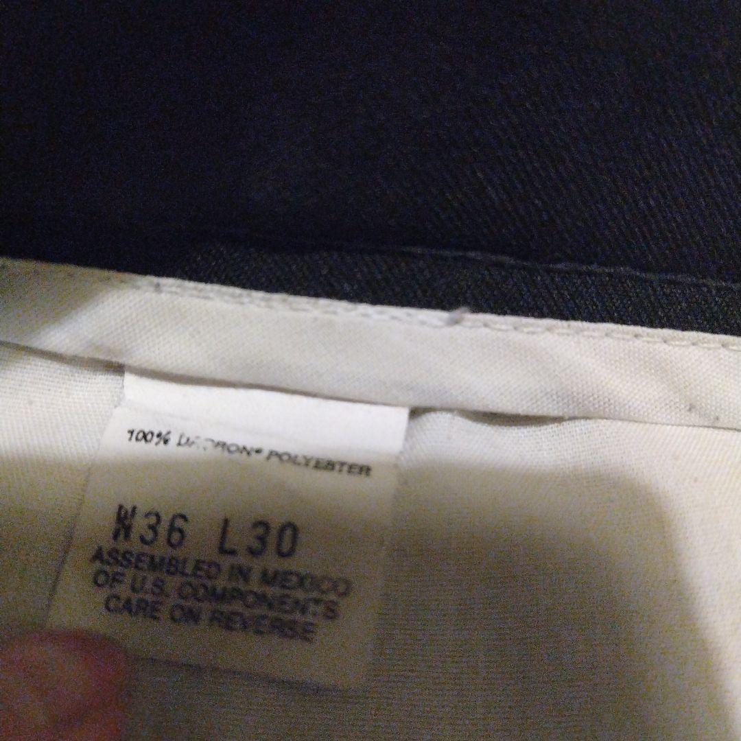 90s Levi's 黒　ACTION SLACKS W36L30 ビンテージ