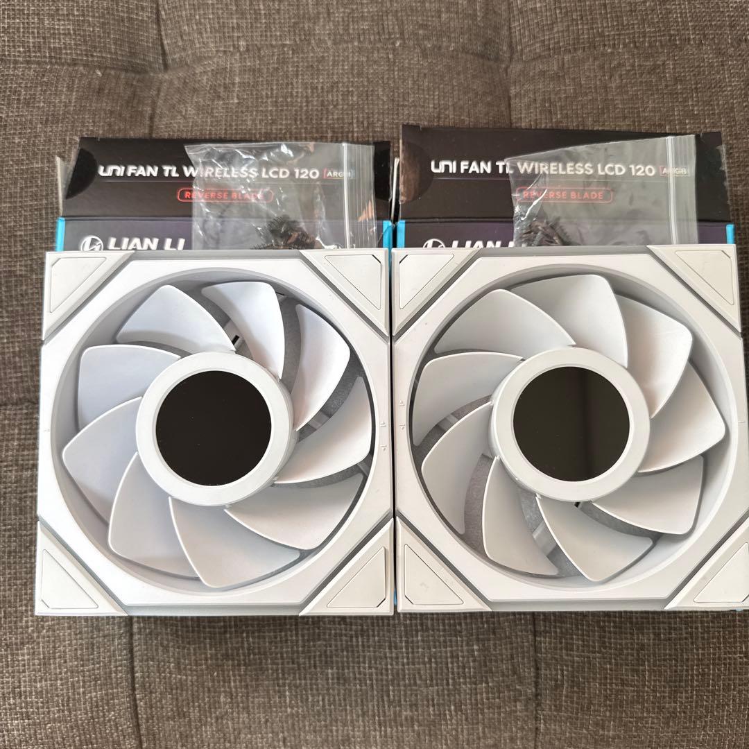 PC用ファン・クーラー Lian Li UNIFAN TL WIRELESS LCD 120 White