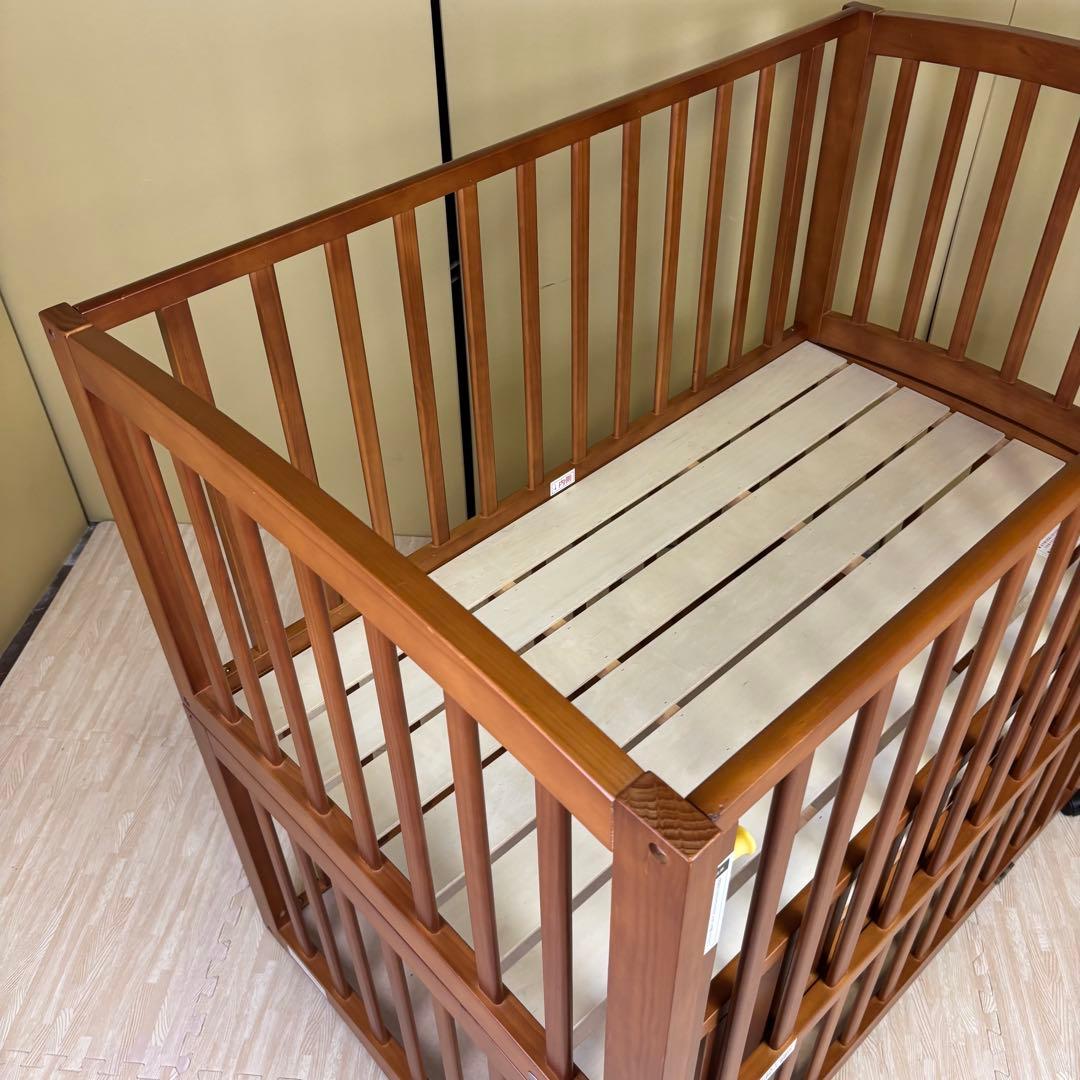 ☆除菌清掃済　☆美品☆　大和屋　エルユープレイペン　ベビーベッド＆２種類サークル