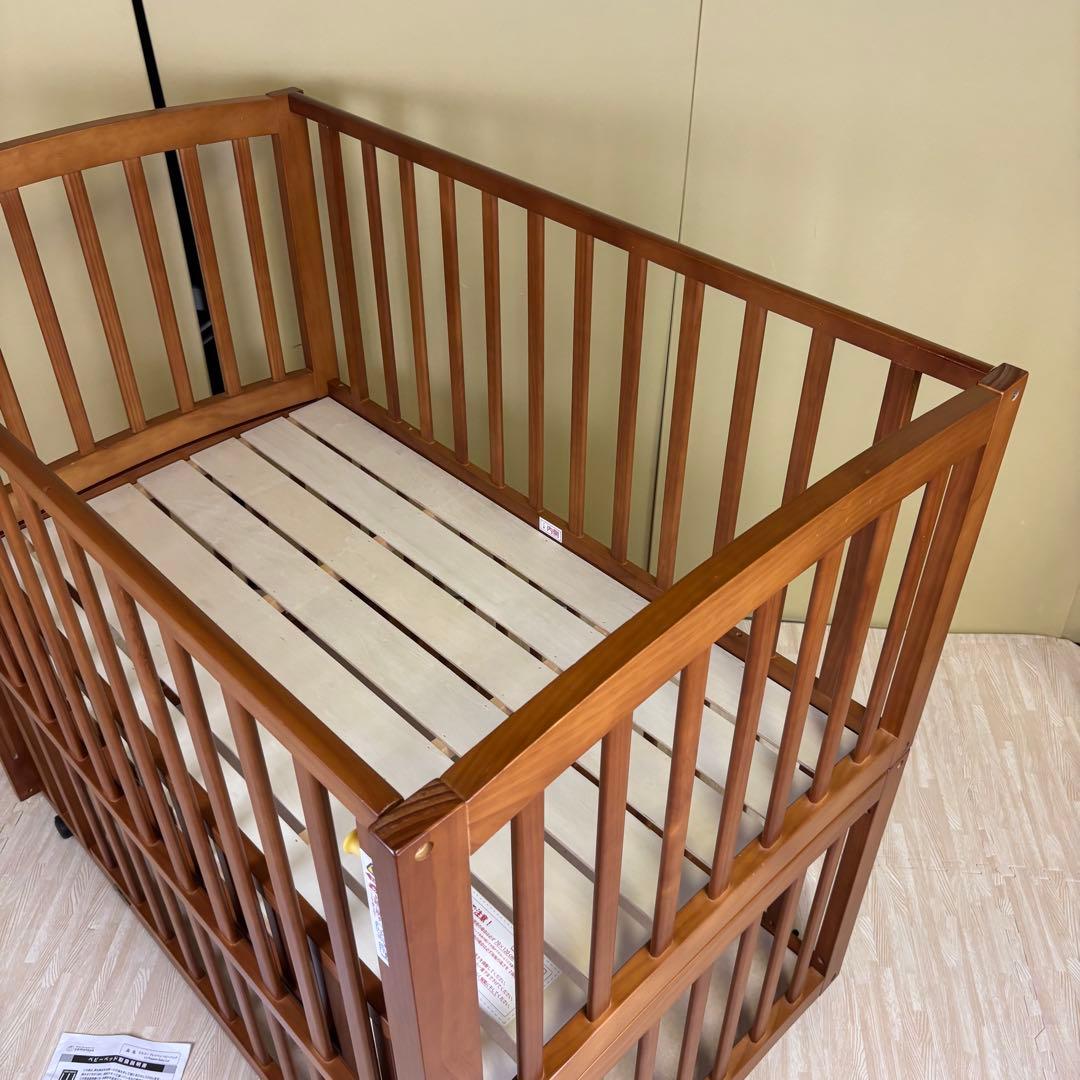 ☆除菌清掃済　☆美品☆　大和屋　エルユープレイペン　ベビーベッド＆２種類サークル