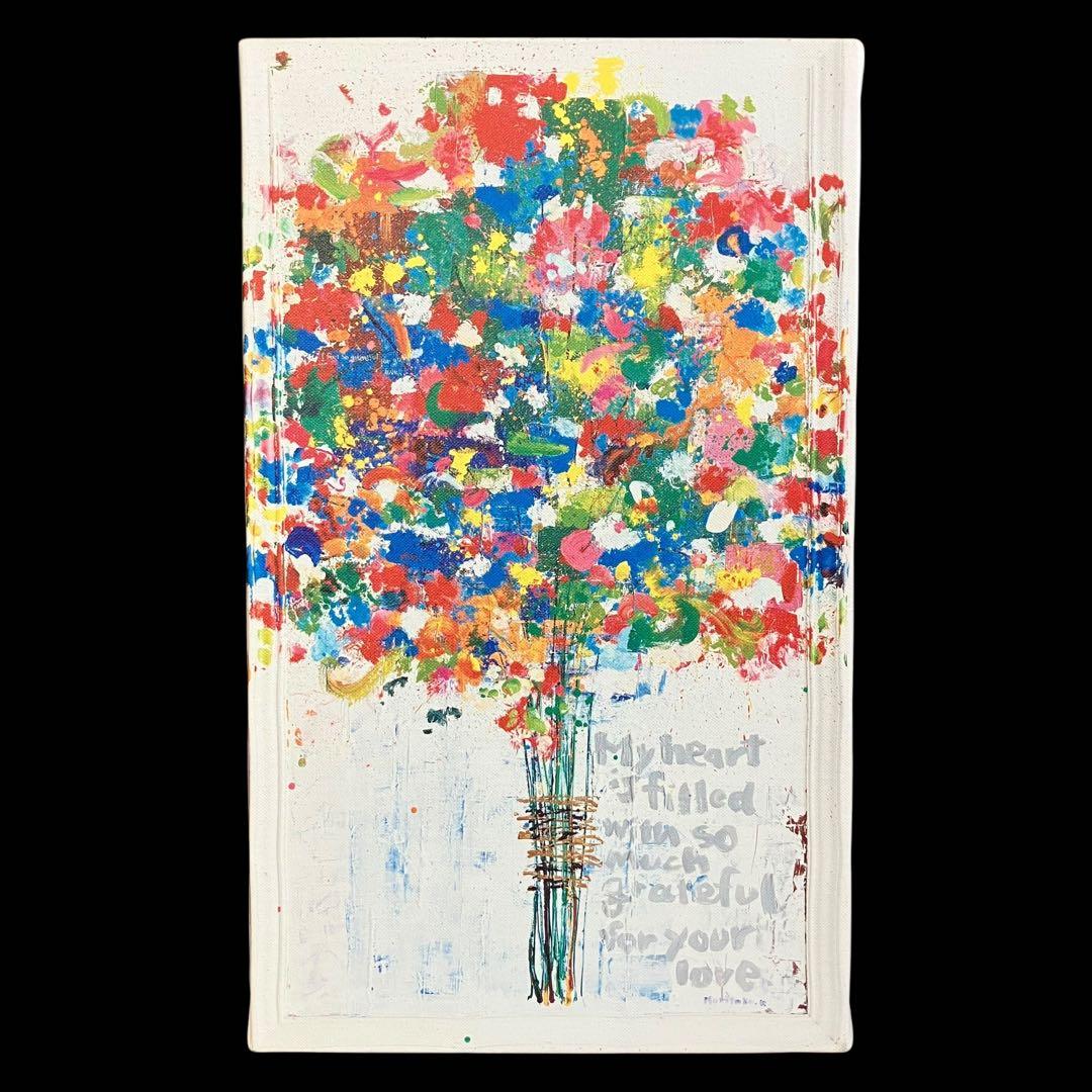 【抽選当選品】木梨憲武展 Timing ー瞬間の光りー 感謝 キャンバスアート