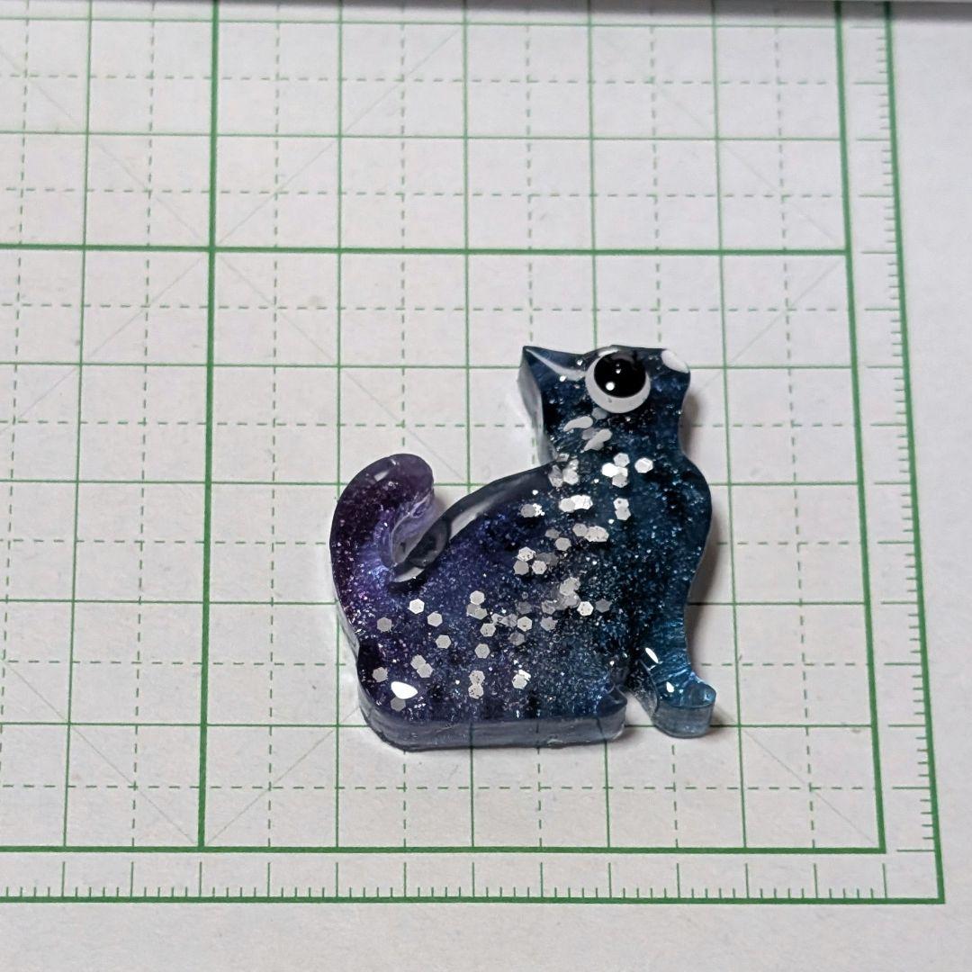 カヤ　☪︎⋆☽様　1.13 猫　レジンヘアゴム　静かな夜に自分だけの時間