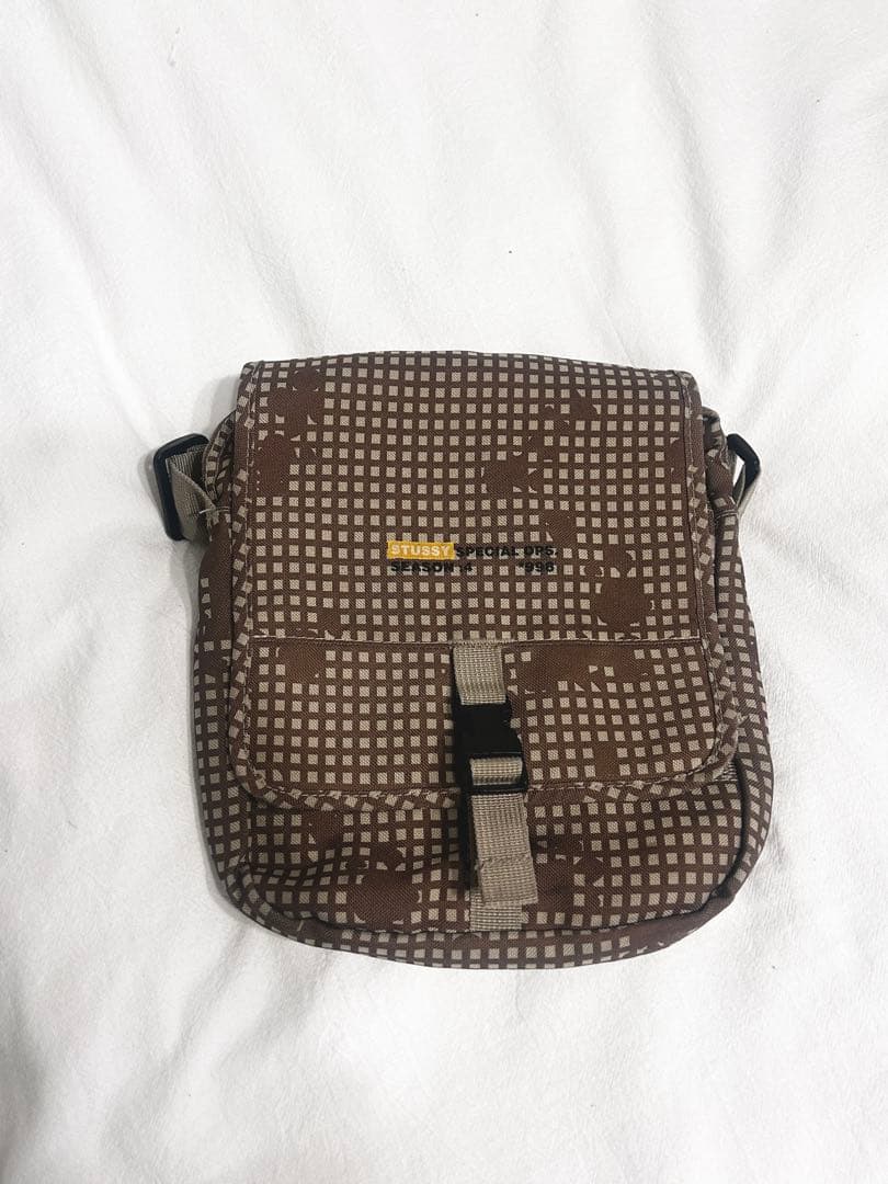 90s old stussy ステューシー ミリタリーショルダ 一迷彩 カモフラ