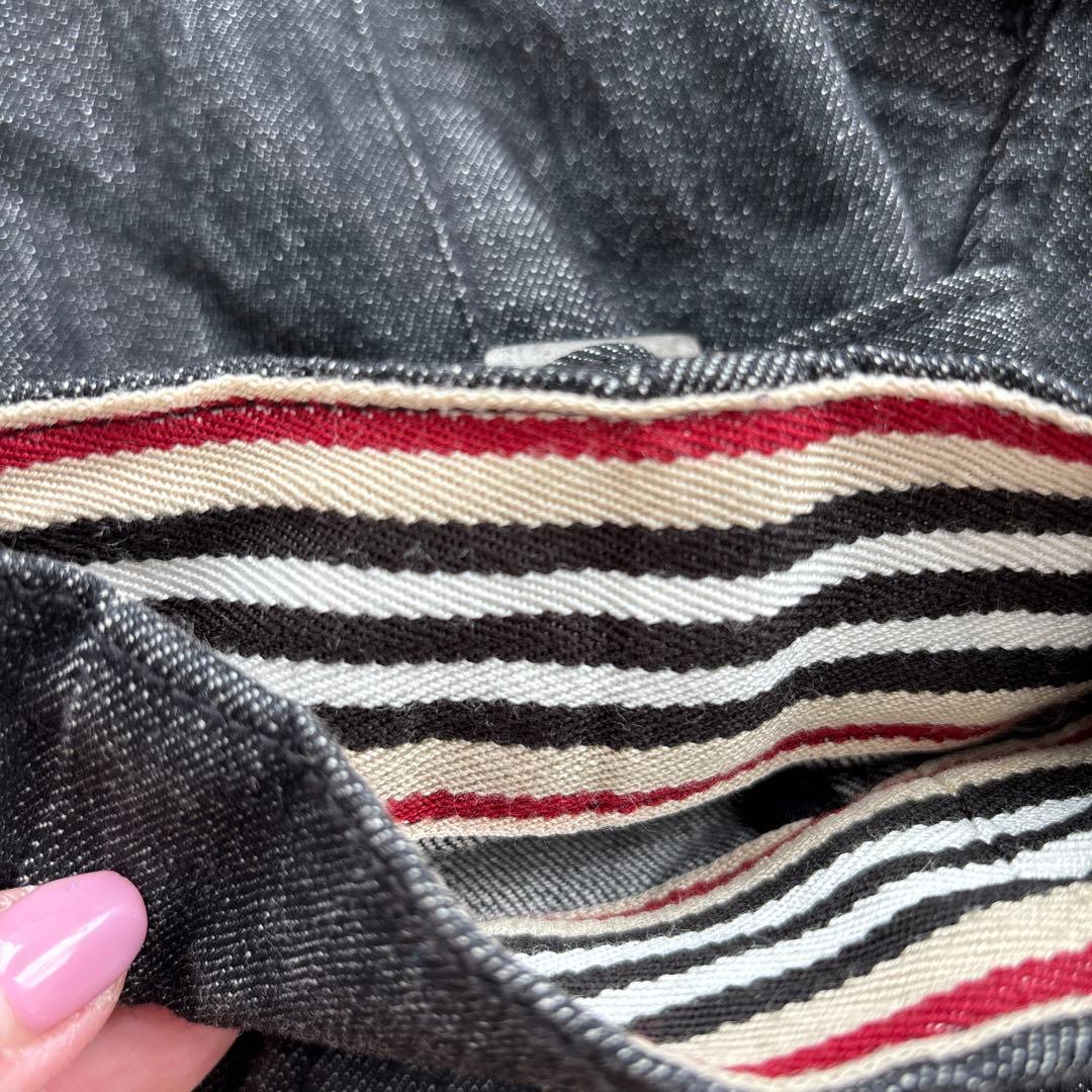 美品バーバリーロンドン ブラックデニムジャケット40ハーフコート