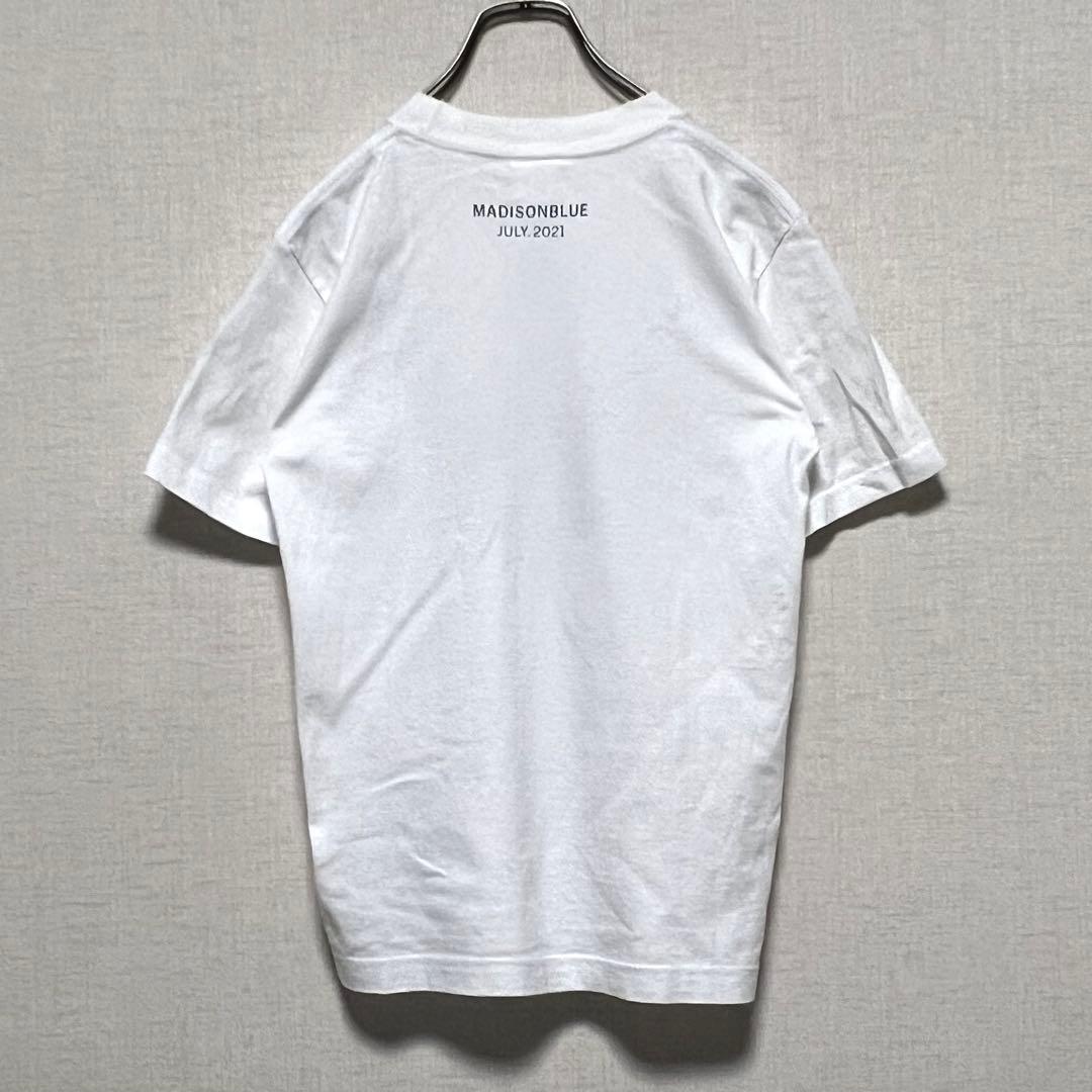 【美品】マディソンブルー　フォトプリントTシャツ　ホワイト　S　着用感M相当