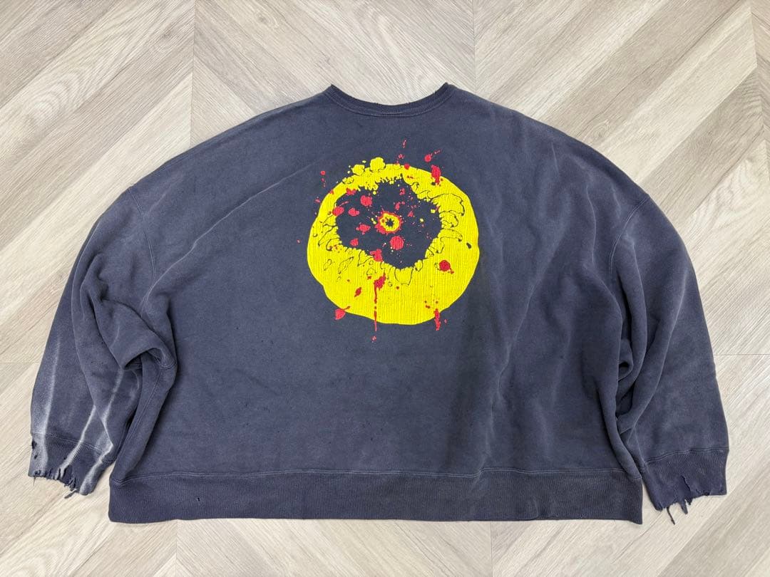 SAINT Mxxxxxx スマイル スウェット Lサイズ ヴィンテージ加工