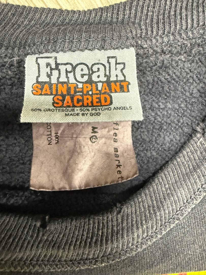 SAINT Mxxxxxx スマイル スウェット Lサイズ ヴィンテージ加工