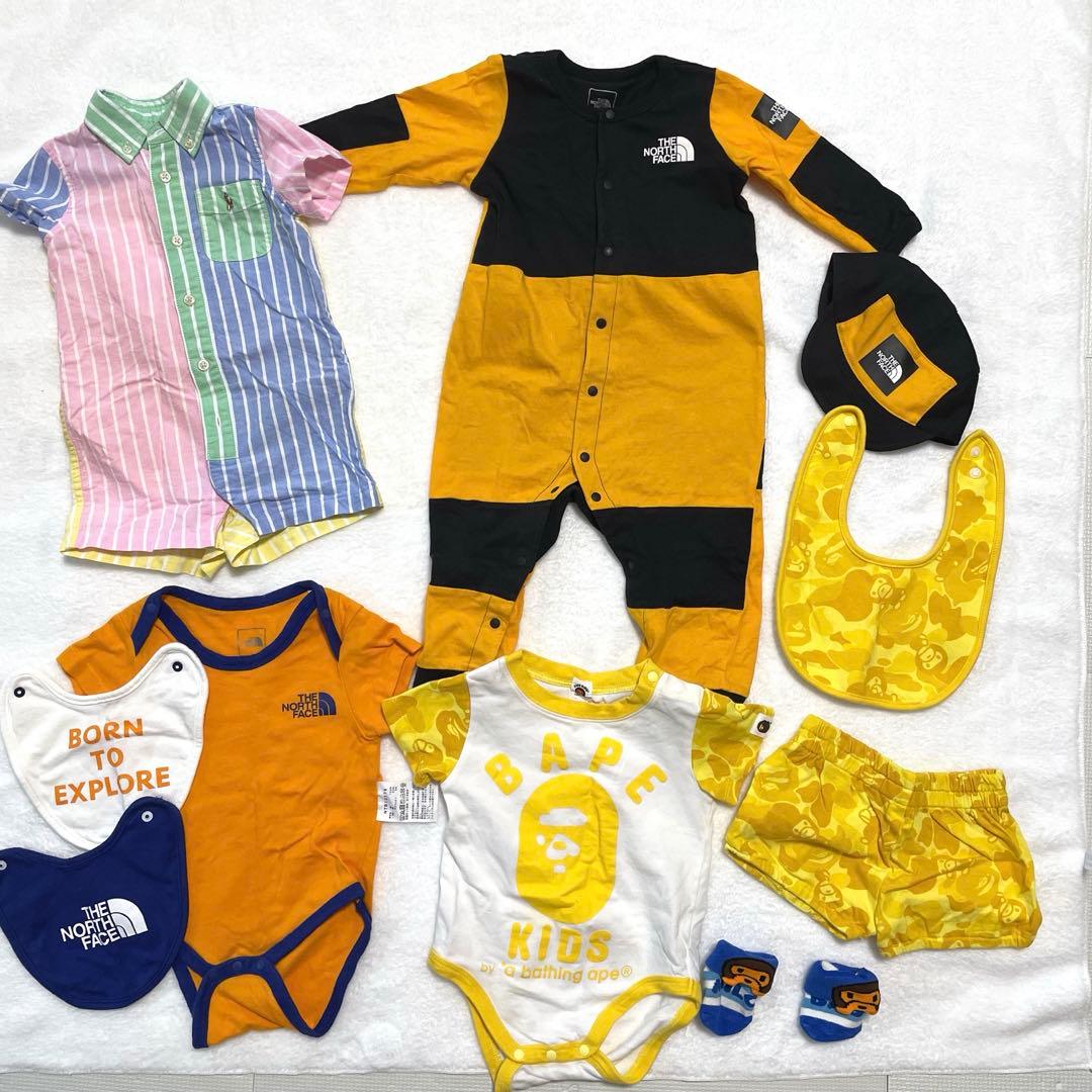 ロンパース　まとめ売り　ラルフローレ　ノースフェイス　ベイプ　6M/70cm