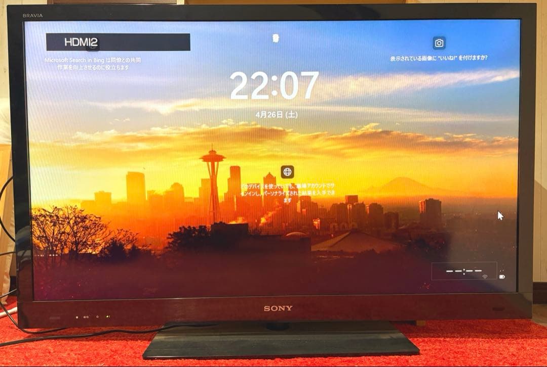 SONY ブラビア 2012年製 KDL-40EX720 40型 たのメル便