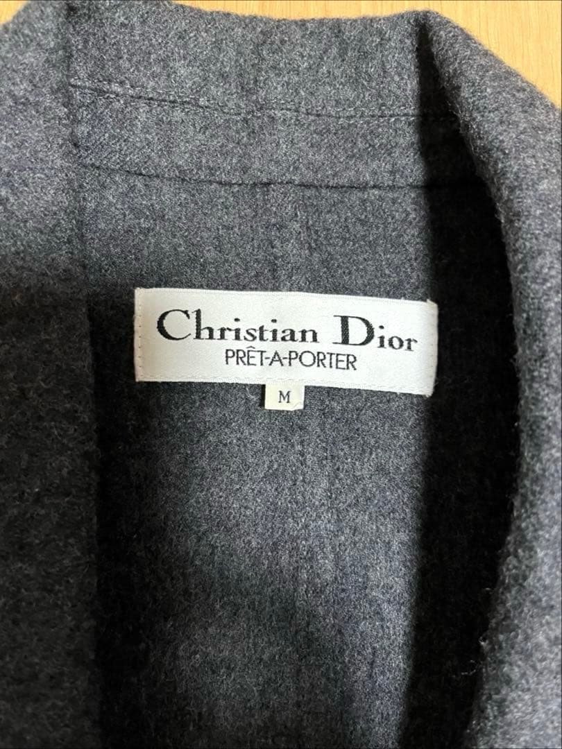 クリスチャンディオール ウール混紡 ダブルブレスト テーラードジャケット　M