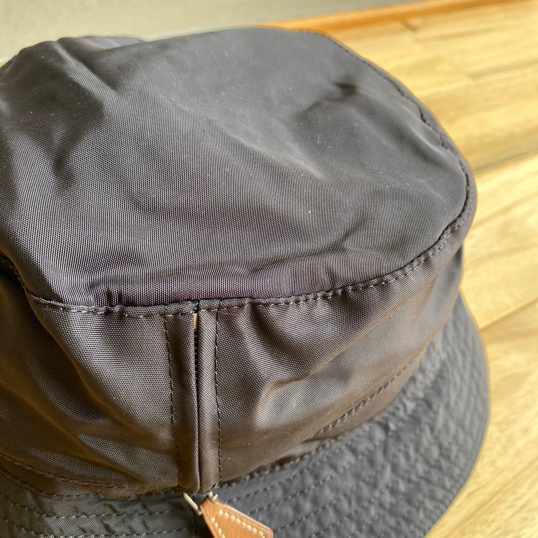 エルメス バケットハット レザーファスナー