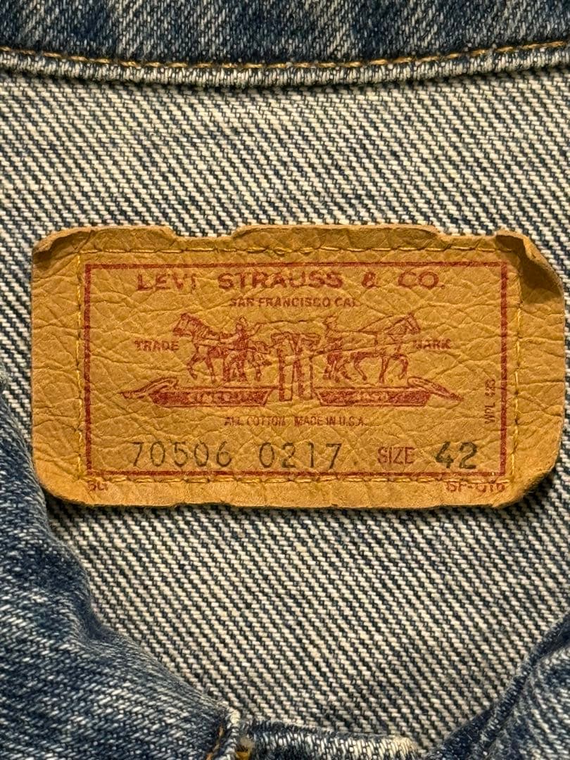 ★80's★Levi's★70506-0217★デニムジャケット★サイズ42★