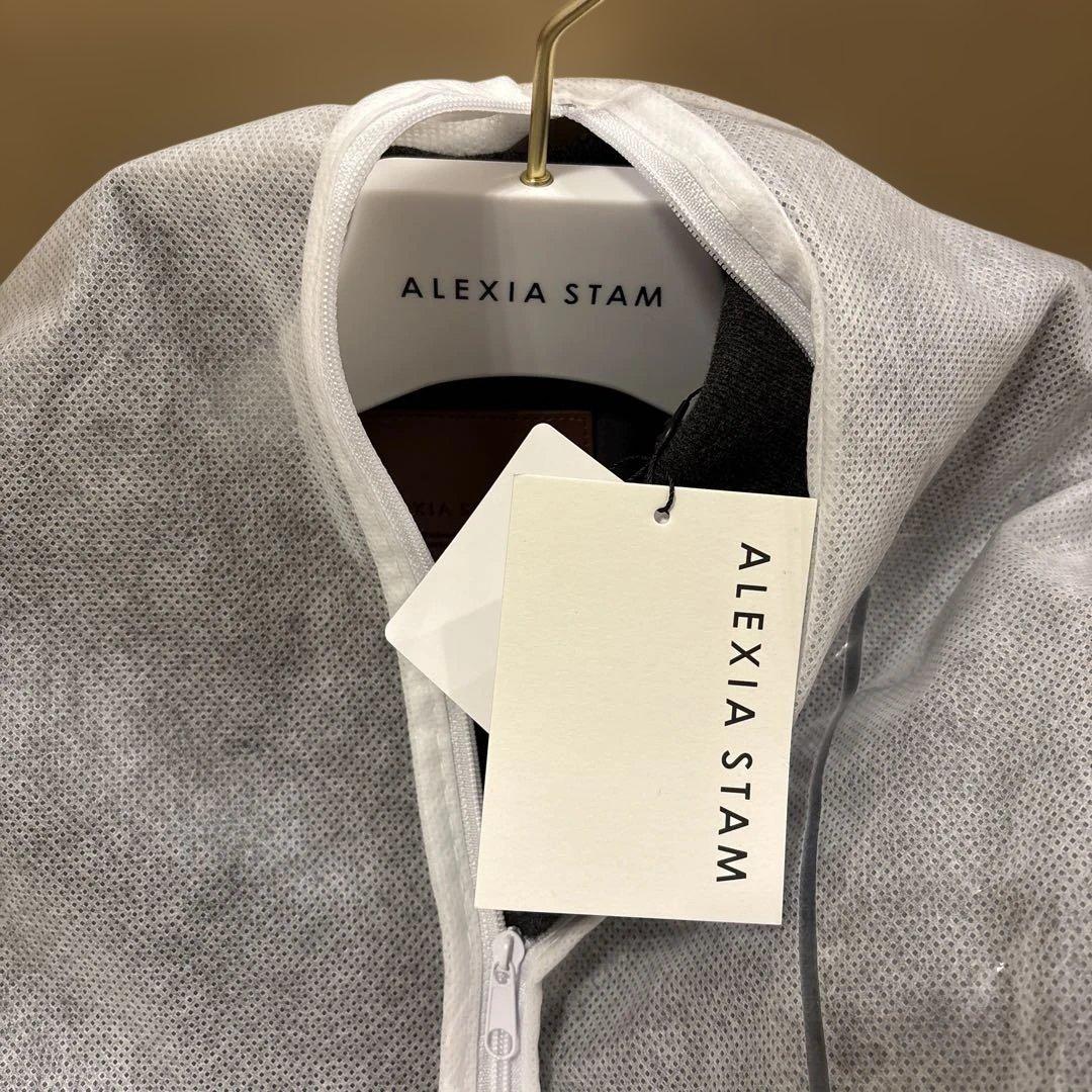 新品ALEXIASTAM アリシアスタン　アウター　ロゴ刺繍ブルゾン