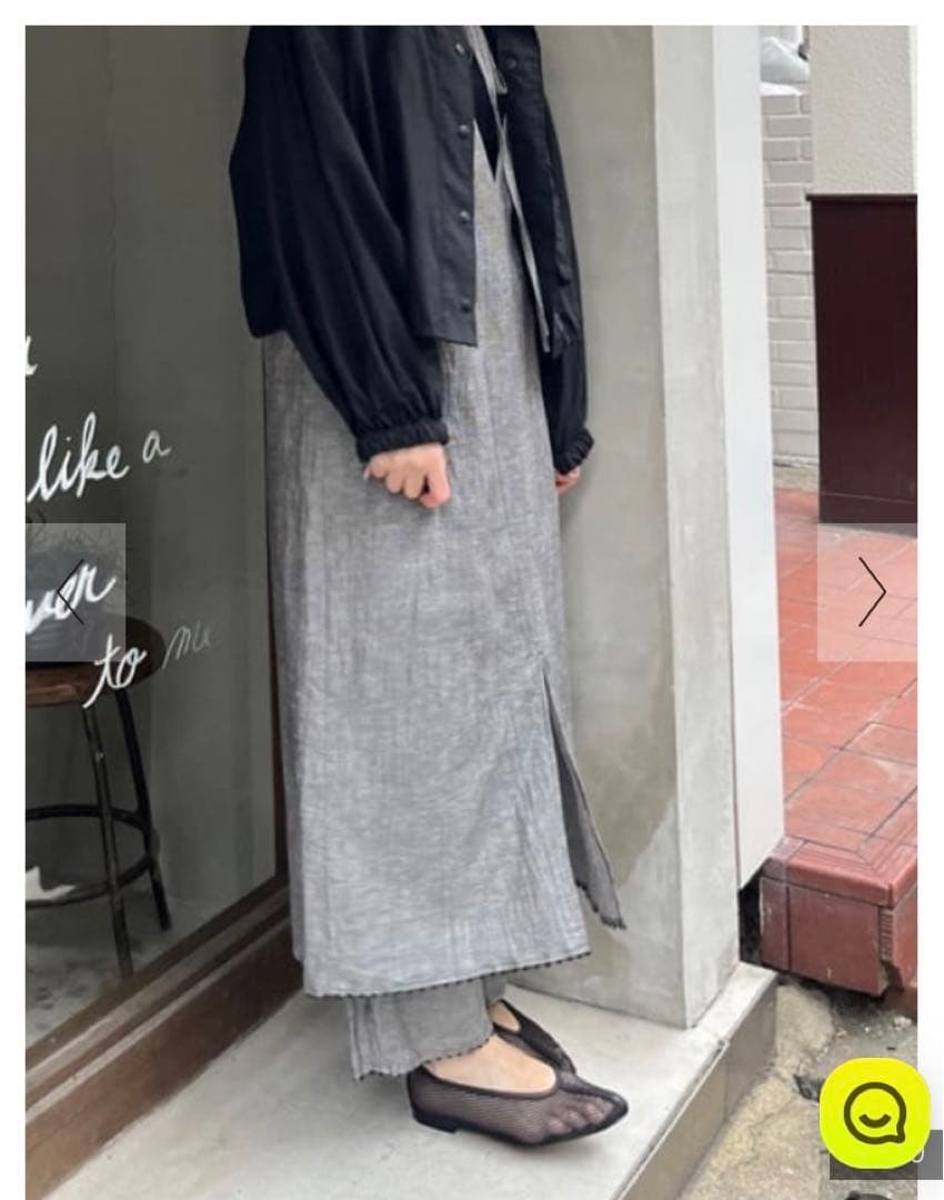 yuni キャミソールワンピース ペチパンツセット