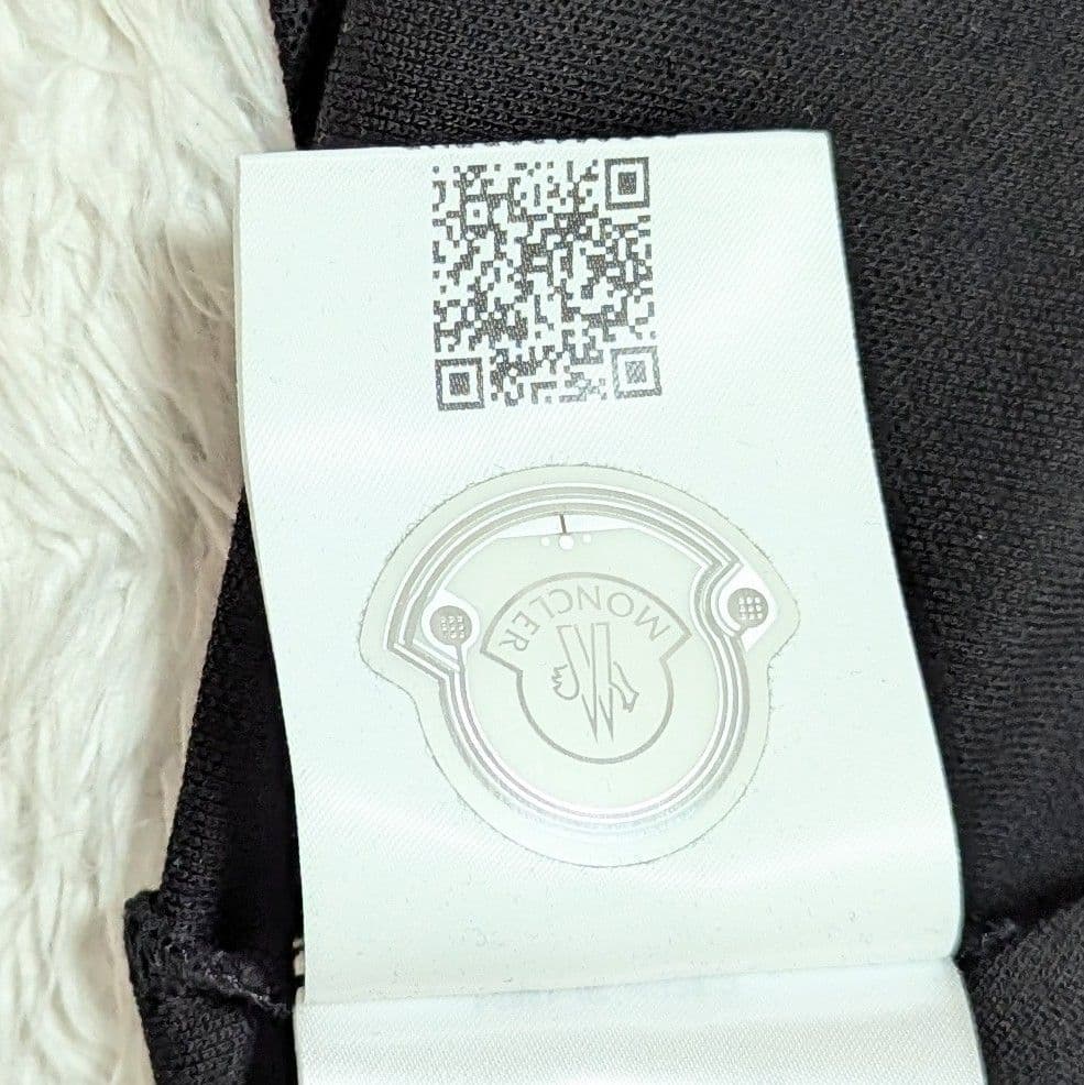 極美品◎2021SS MONCLER ポロシャツ ロゴワッペン 洗える 黒 S