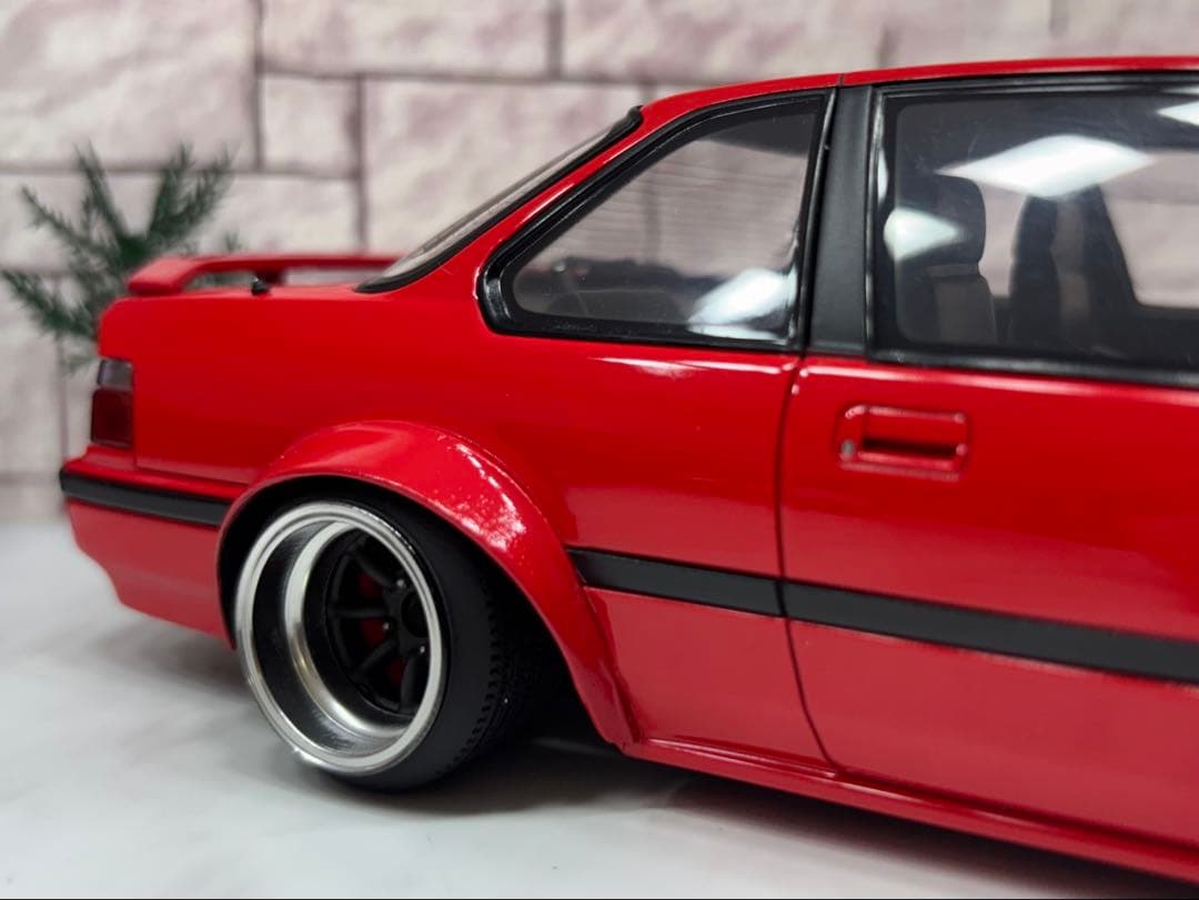 レア1/18ミニカー ホンダ プレリュード ワタナベ深リムスーパーワイドカスタム