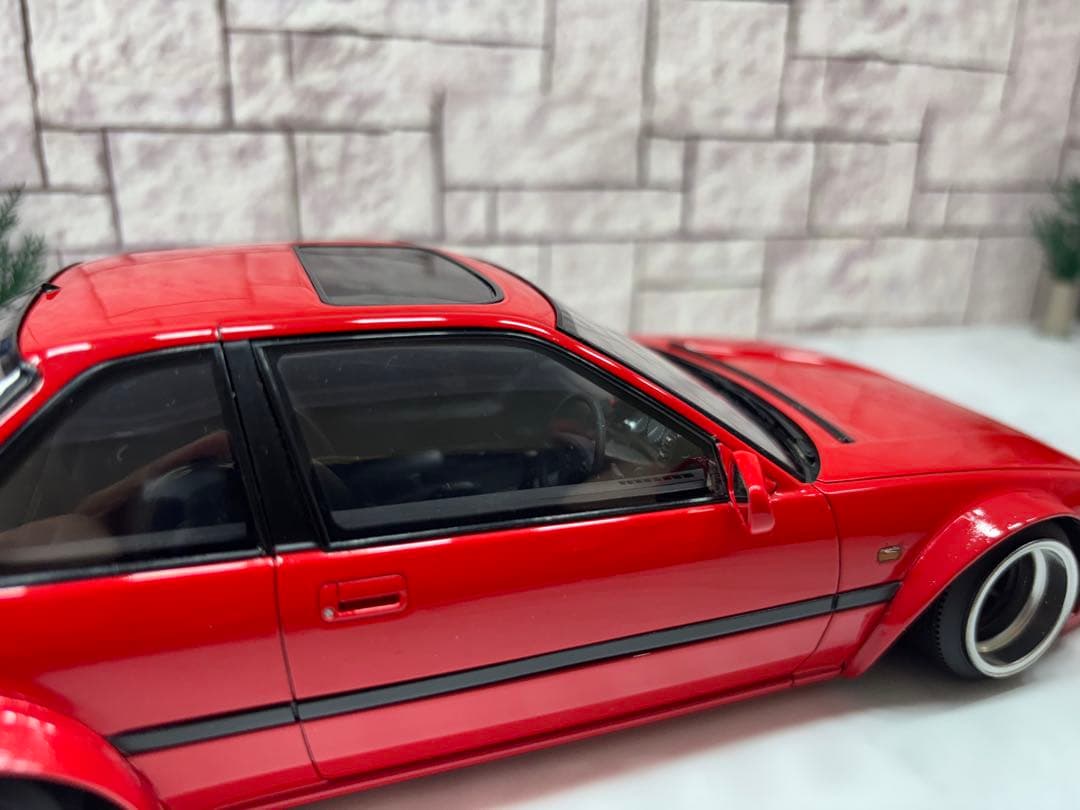 レア1/18ミニカー ホンダ プレリュード ワタナベ深リムスーパーワイドカスタム