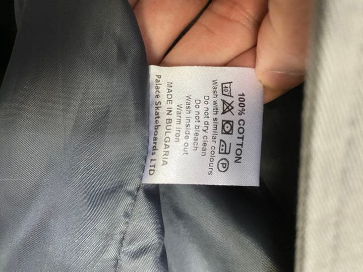 Palace grey coach jacket コーチジャケット　コットン