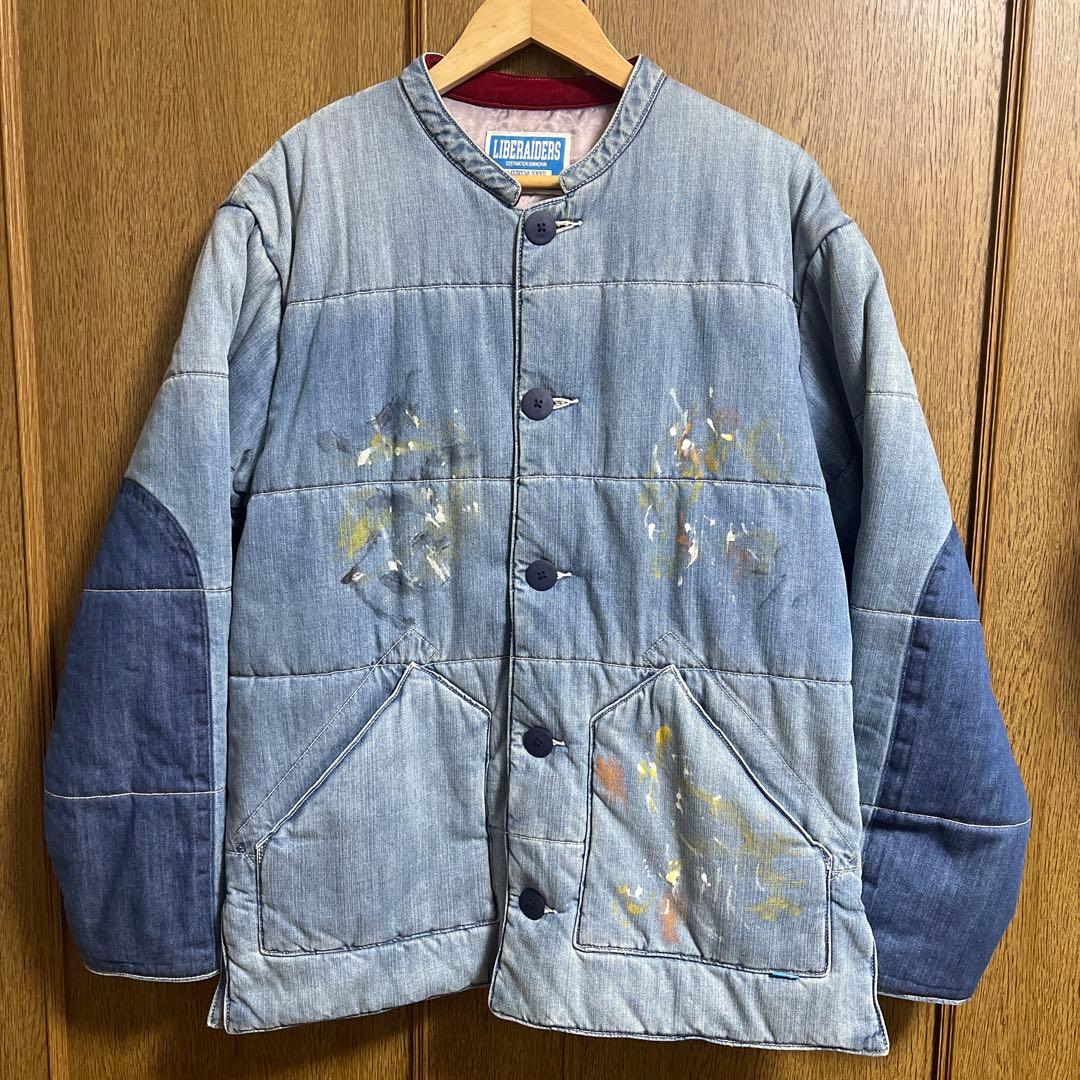 LIBERAIDERS LR DENIM PUFFER JACKET Mサイズ