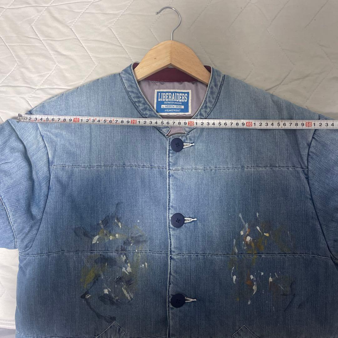 LIBERAIDERS LR DENIM PUFFER JACKET Mサイズ