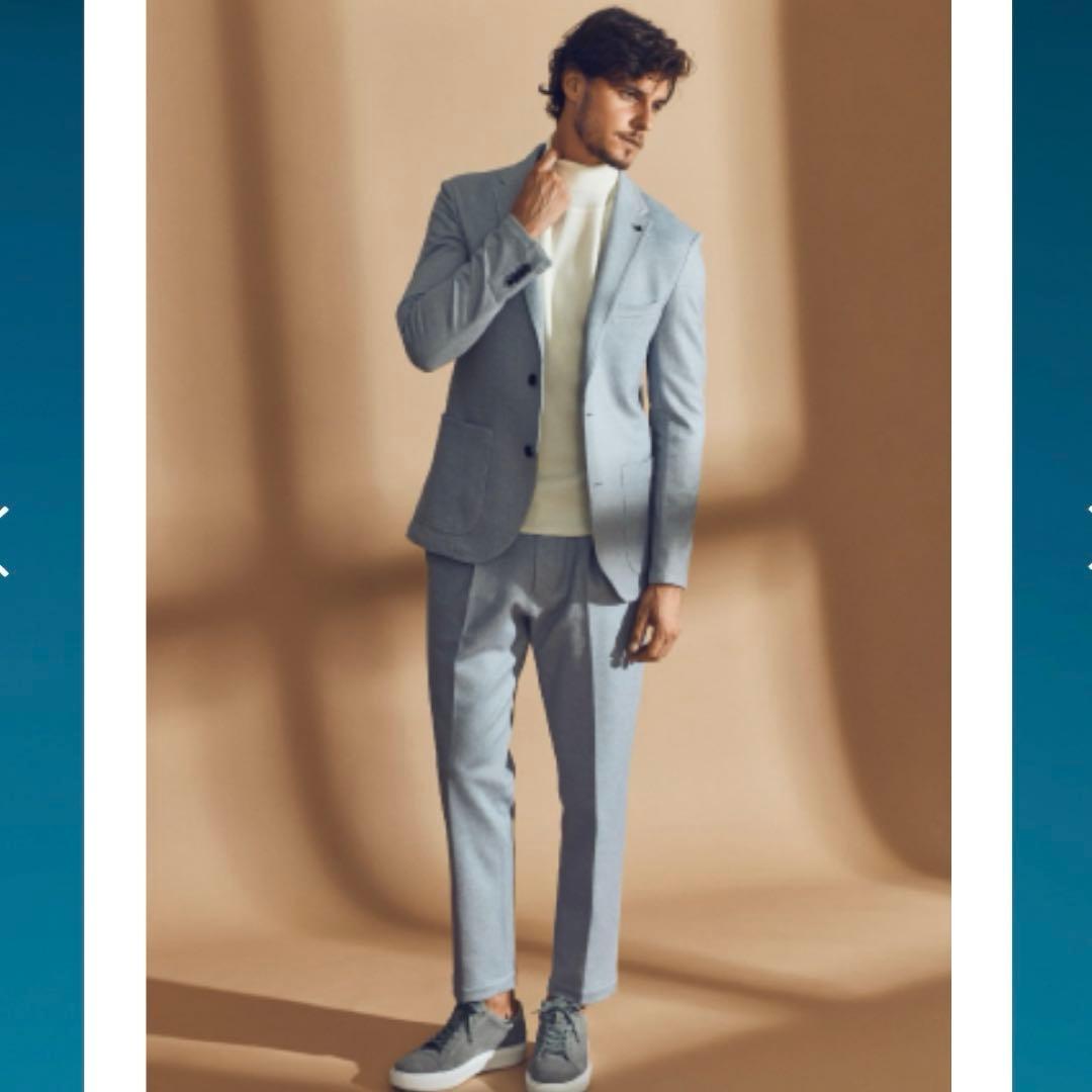 新品未使用アウール　センタープレス　ライトグレーパンツ　Lサイズ