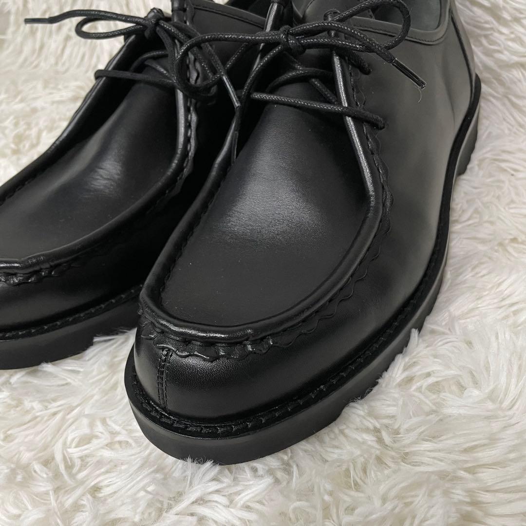 未使用　texcy luxe 革靴　チロリアンシューズ　ビジネス　冠婚葬祭　黒