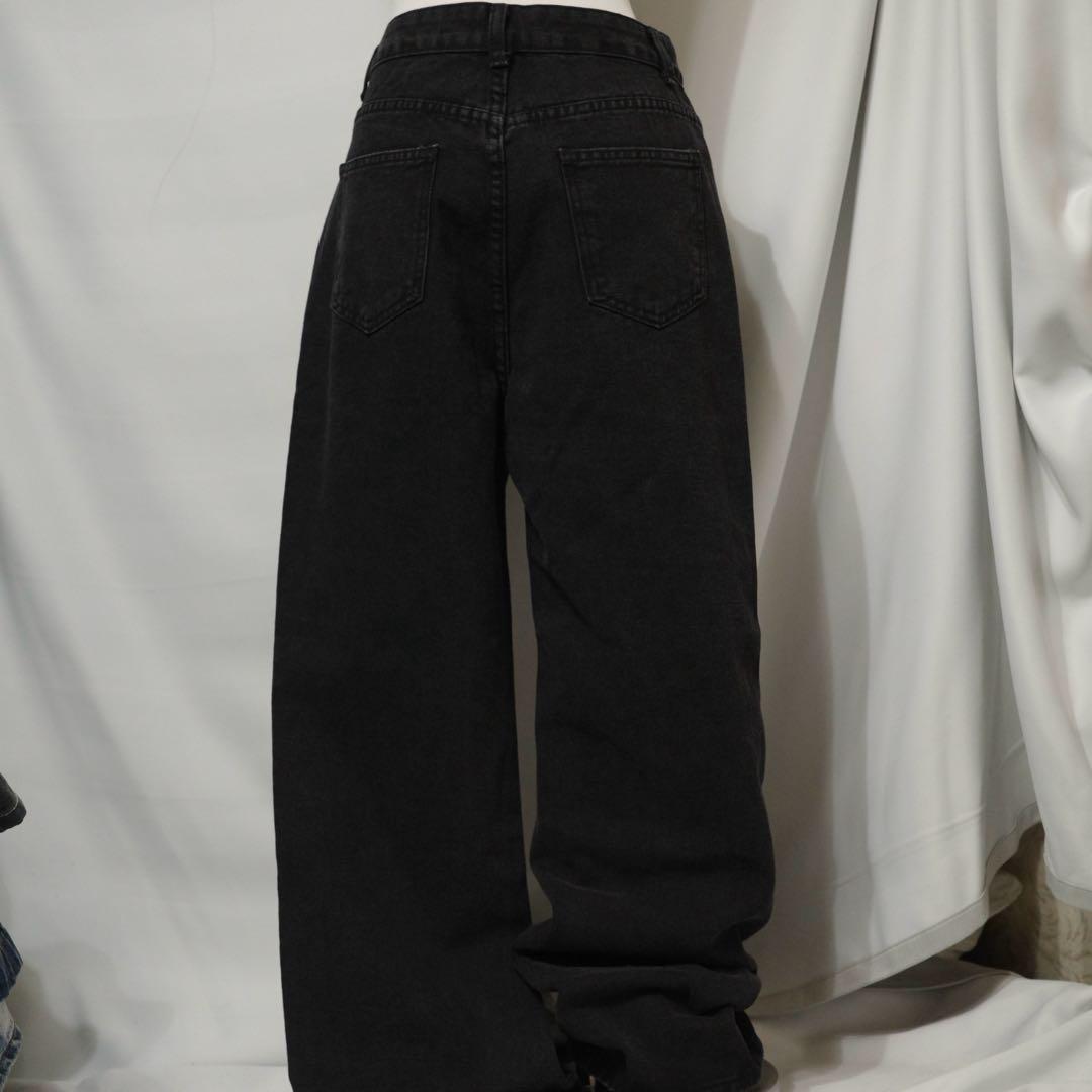 パンツ 2000's archive design black denim pants