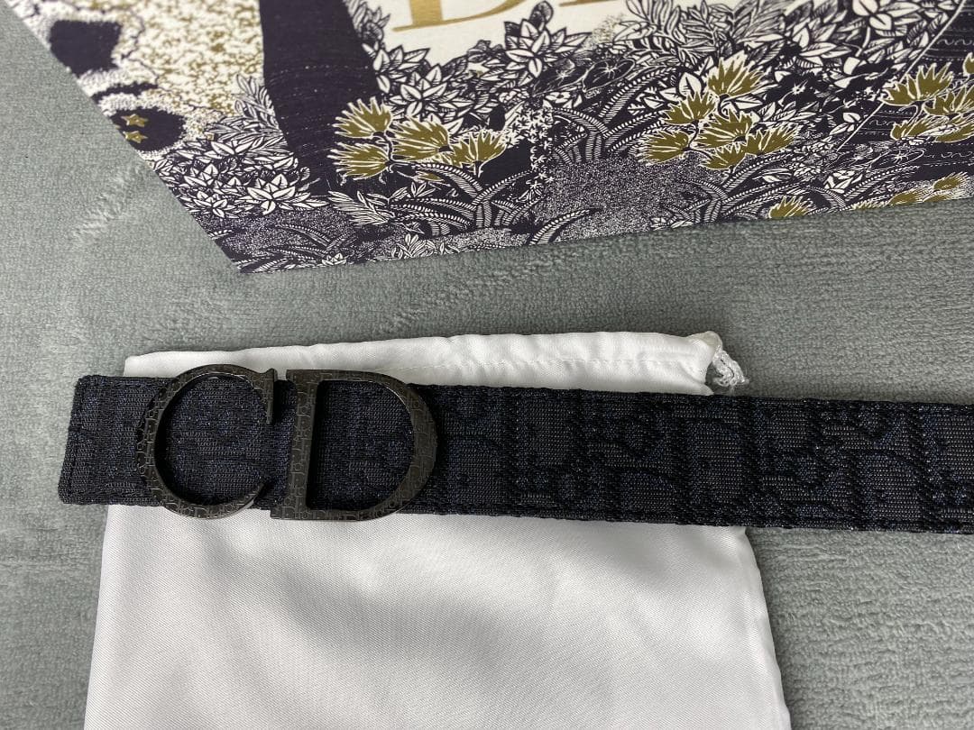 Dior　モノグラムベルト　CDロゴ