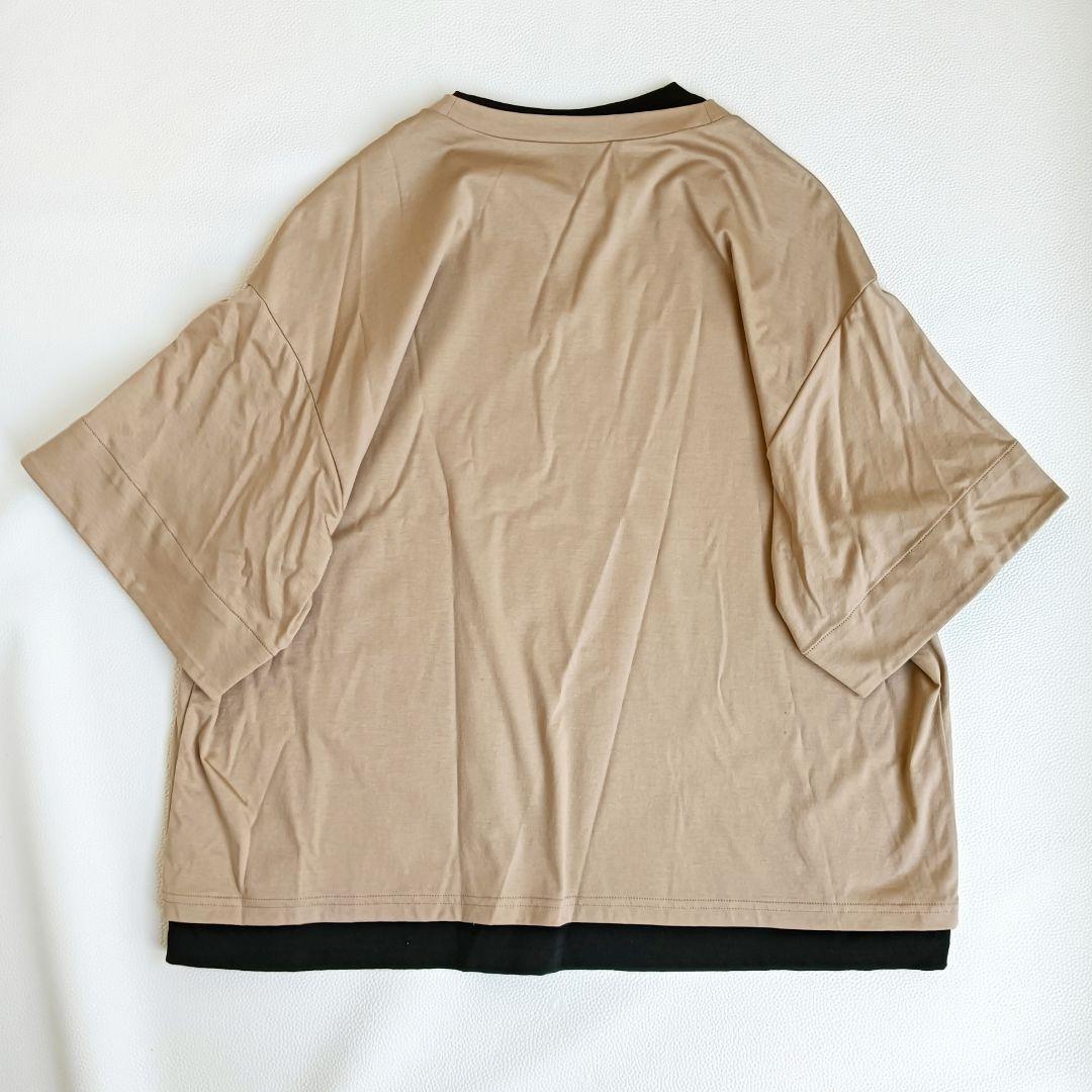 極美品♡24SSローヘンLOHENバイカラーレイヤードTshirt半袖Tシャツ