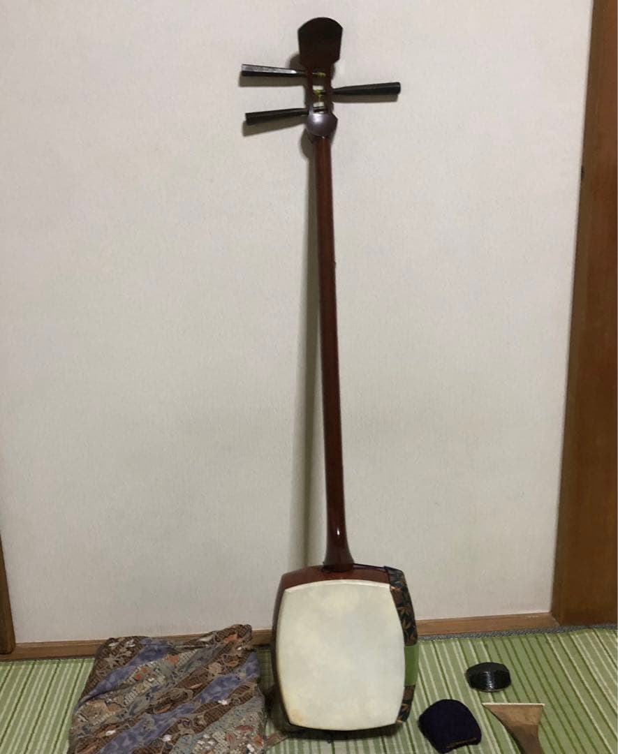 三味線　バチ　三弦駒　和楽器　弦楽器　細棹