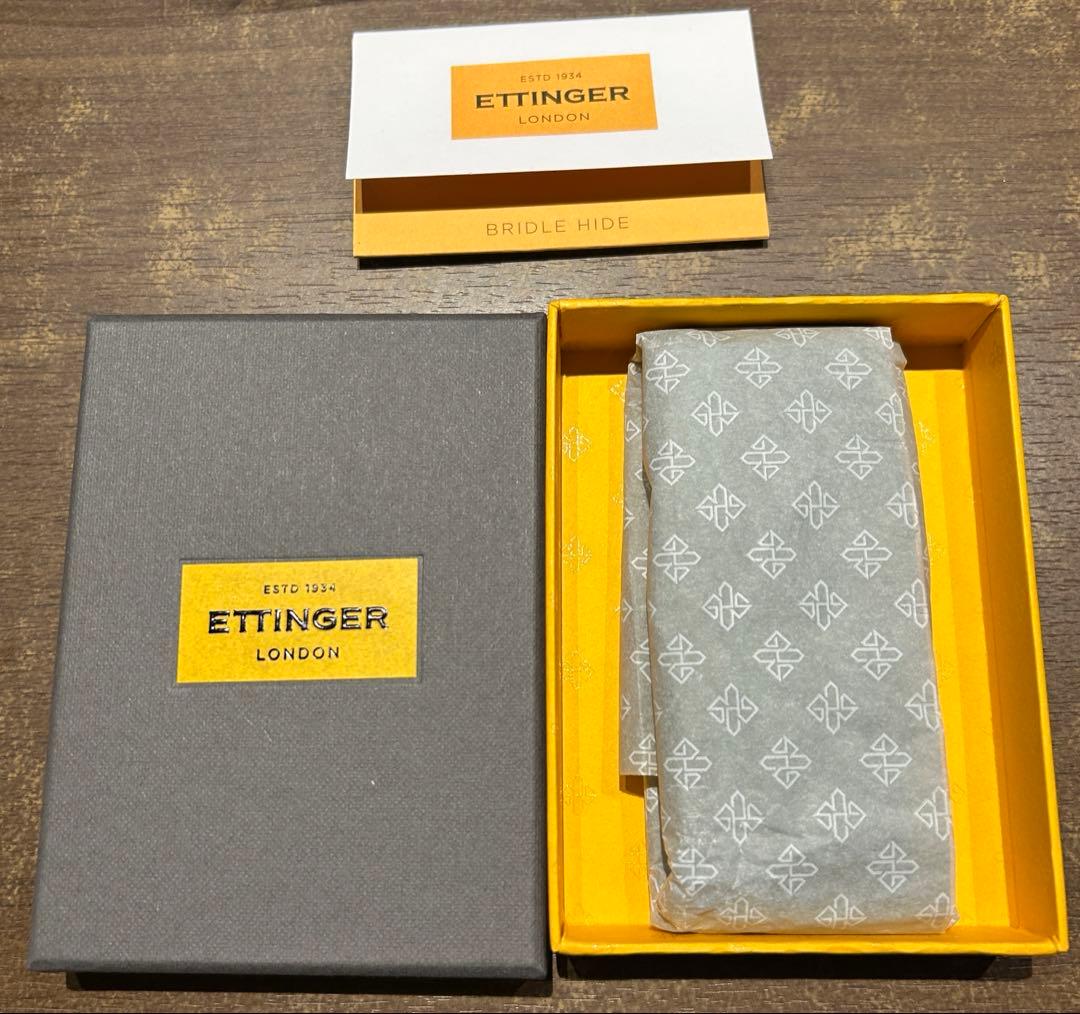 ETTINGER キーリング・キーホルダー 3連 紺色