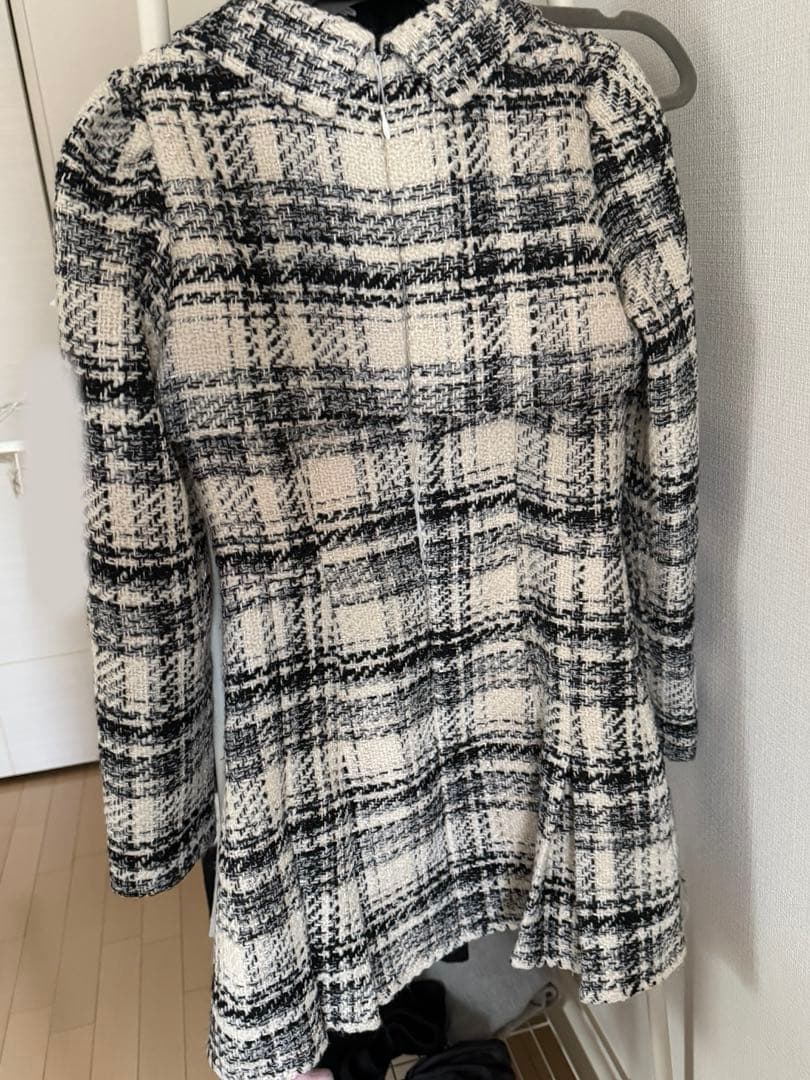 ワンピース Fake layered roving check mini onepiece