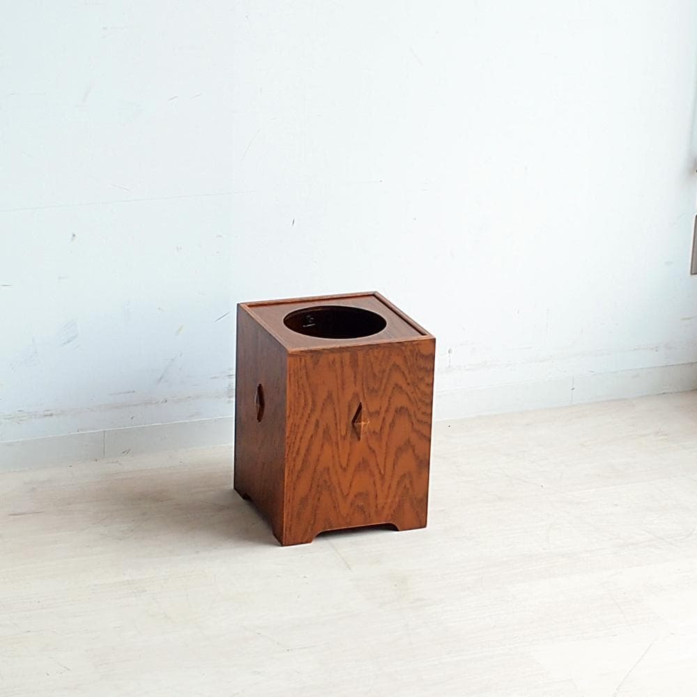 三越家具 ブルージュ オーク材 ダストボックス ゴミ箱 ZR24101