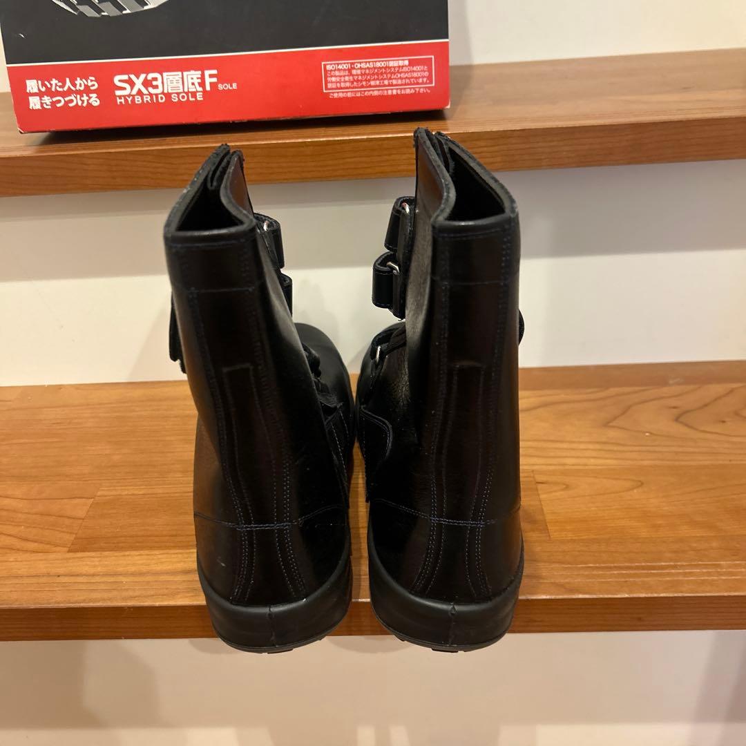 Simon シモン安全靴 長編上 JIS規格 耐滑 耐油 革製 8538黒