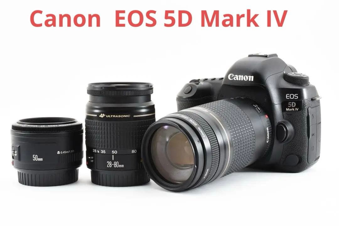 保証付き/ キャノン Canon EOS 5D Mark IVリプルレンズセット