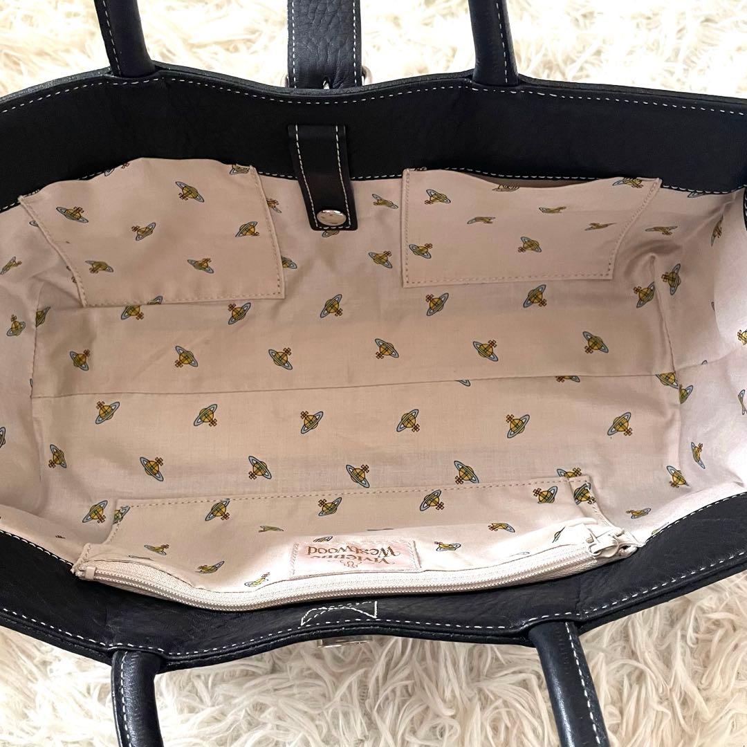 美品✨️Vivienne Westwood 本革 スクエア型 ハンドバッグ オーブ