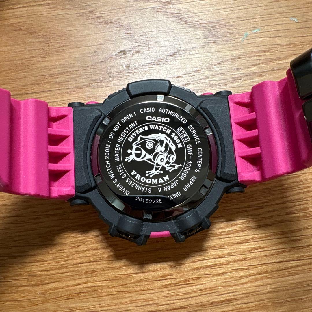 【美品】CASIO G-SHOCK FROGMAN ピンク 200m防水