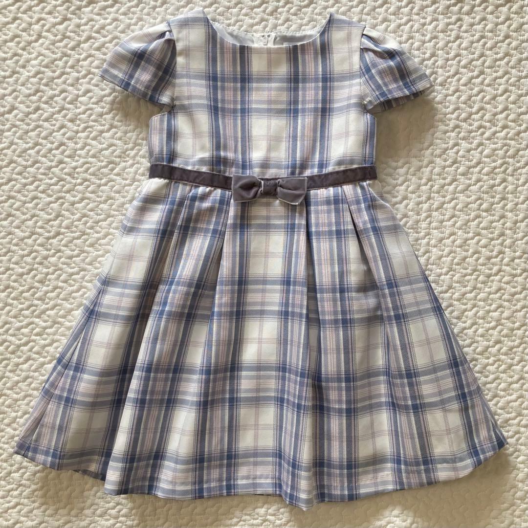 セレモニースーツ 水色 110 ブラウス 120 靴 18cm 入学式 セット