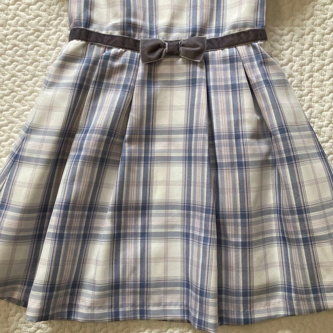 セレモニースーツ 水色 110 ブラウス 120 靴 18cm 入学式 セット