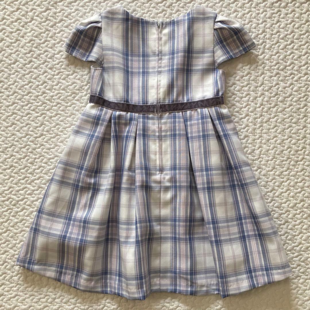 セレモニースーツ 水色 110 ブラウス 120 靴 18cm 入学式 セット