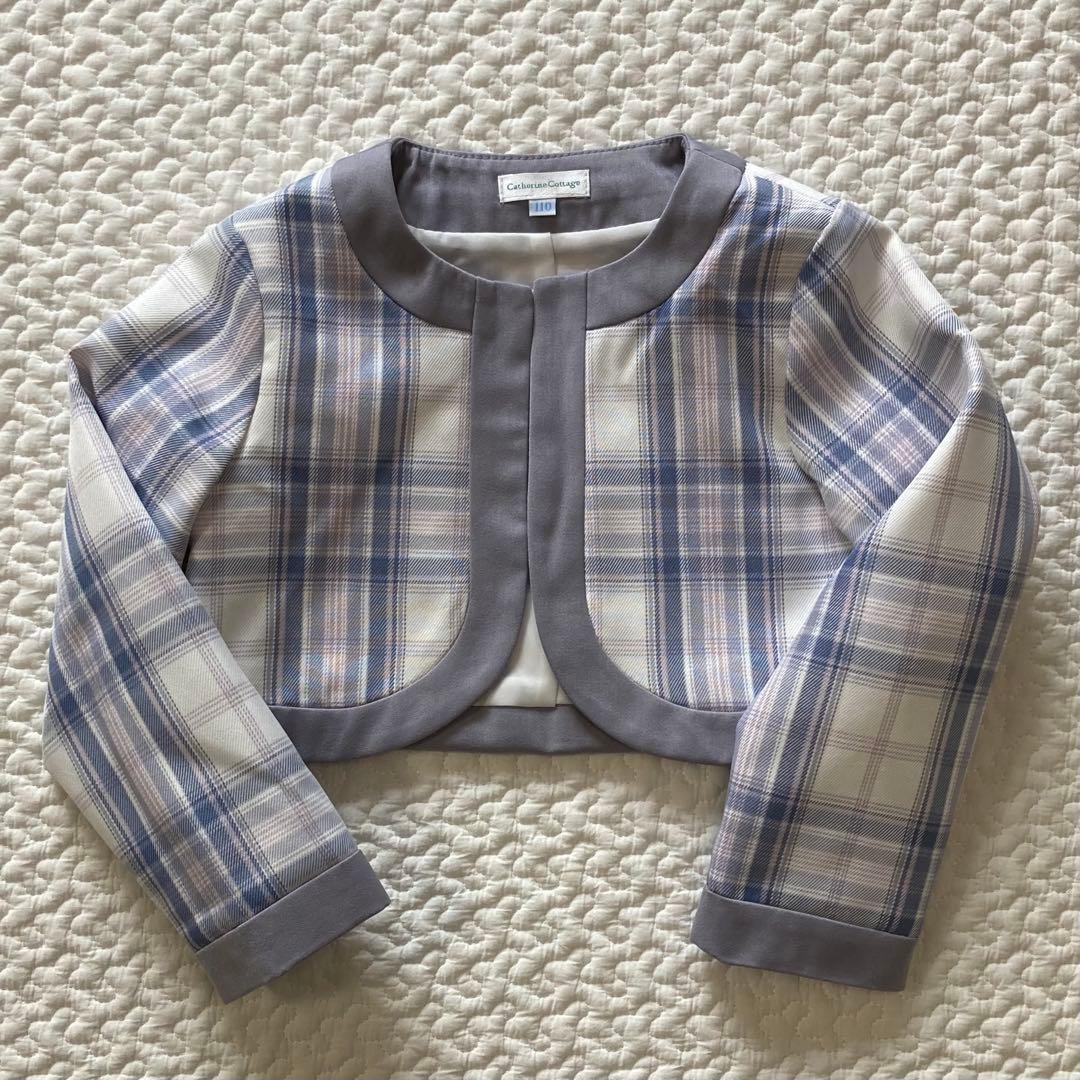 セレモニースーツ 水色 110 ブラウス 120 靴 18cm 入学式 セット