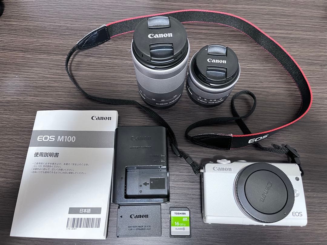 Canon EOS M100 ミラーレス一眼 2本レンズ付き